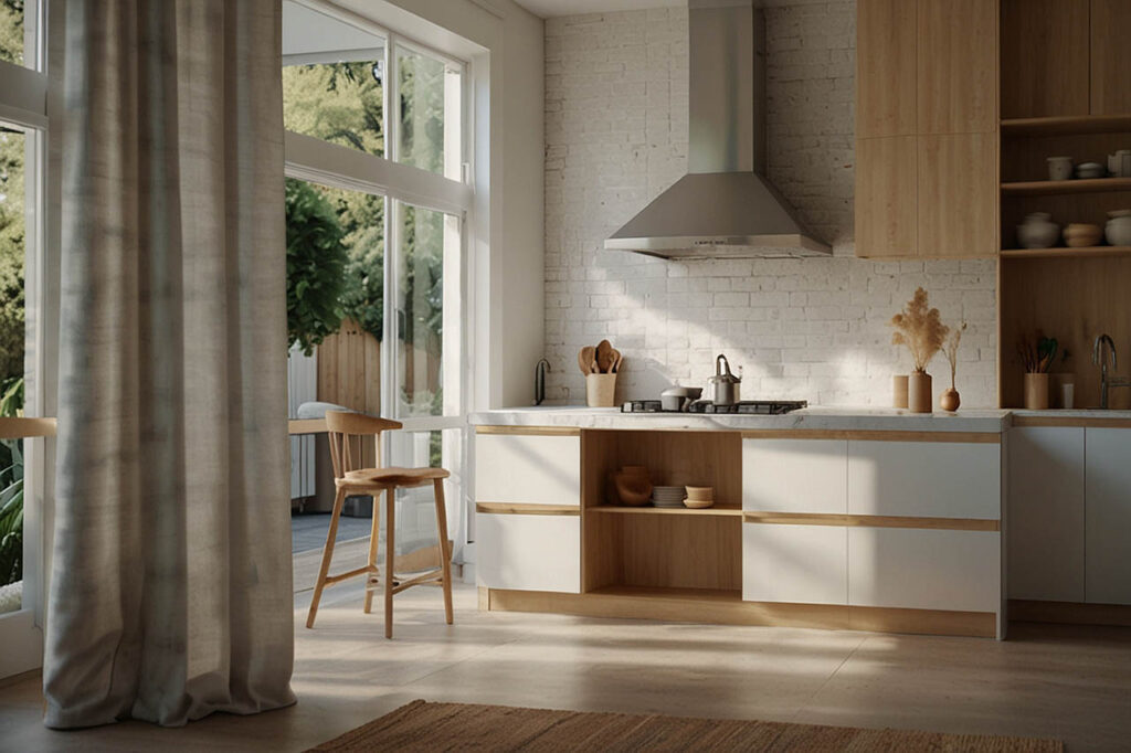 bright and airy kitchen 2